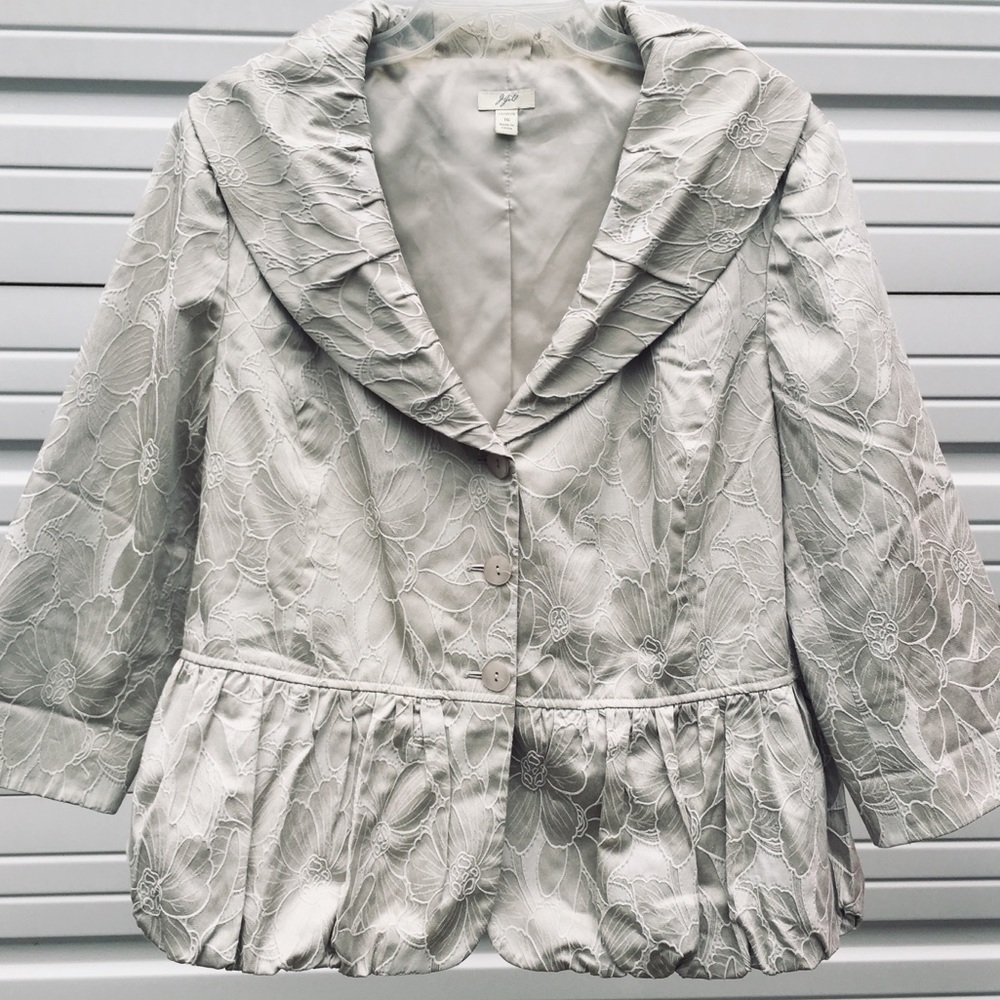 J. Jill Sz 16 Stretch Lightweight Jacket